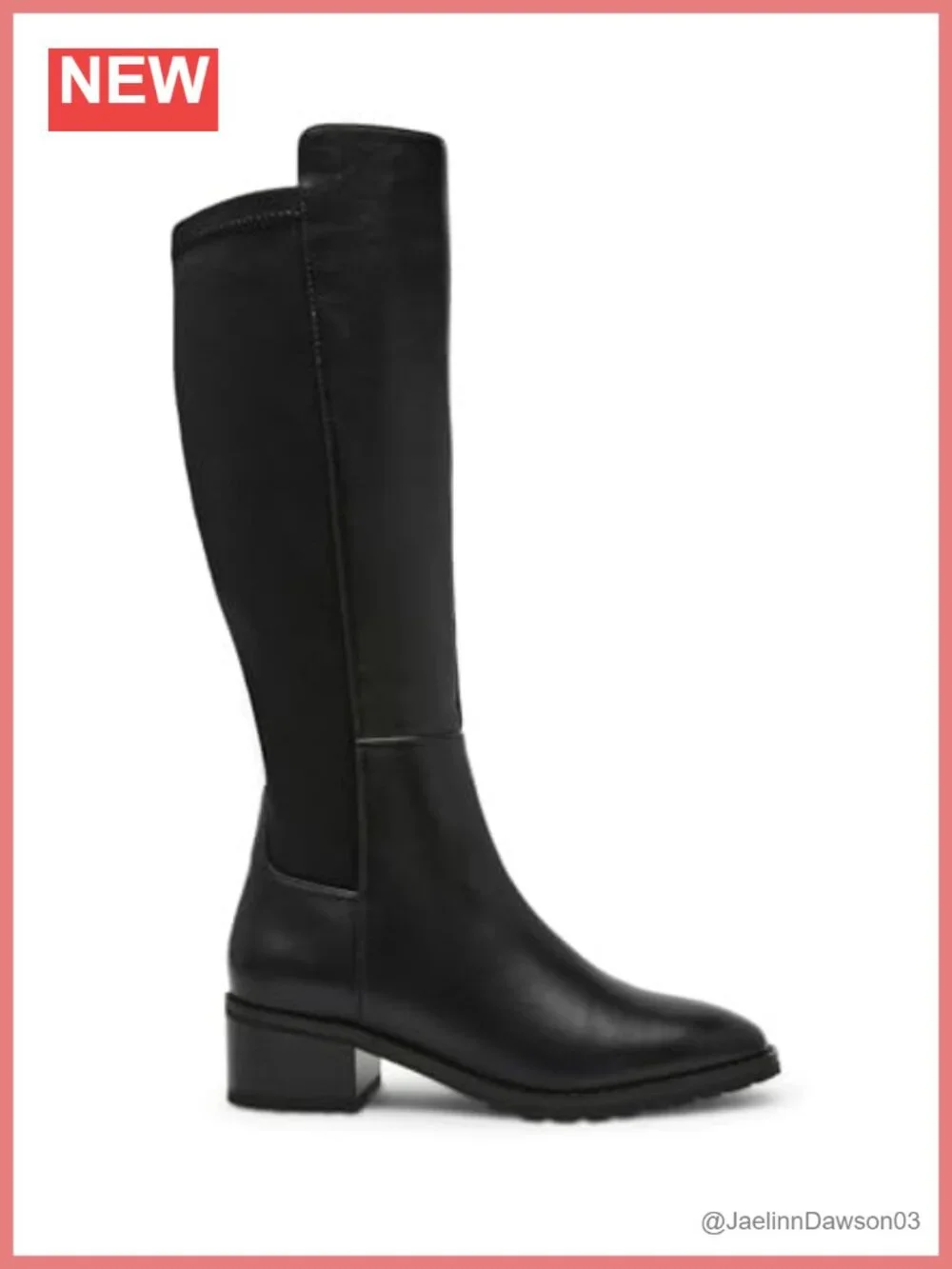 Anne Klein Stamford Over-the-Knee Faux Leather Boots Women's Knee High Zip Heels